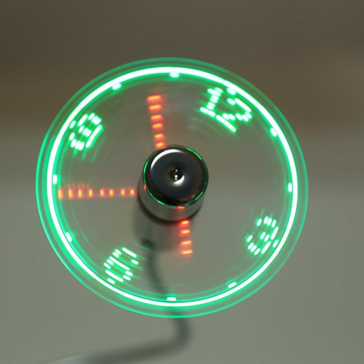 Image du produit Hama Ventilateur USB pour PC avec affichage de l'heure