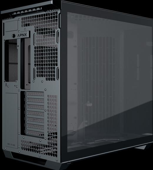 Produktbild APNX V1 PC-Gehäuse, Midi-Tower, ATX, Tempered Glass - schwarz (ATX, Mini-ITX, mATX)