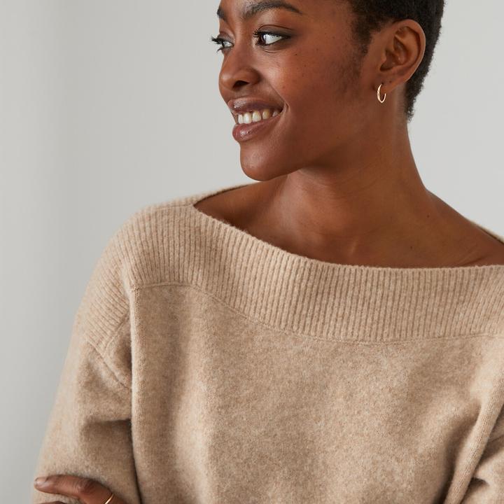 La Redoute Collections Pullover mit U-Boot-Ausschnitt