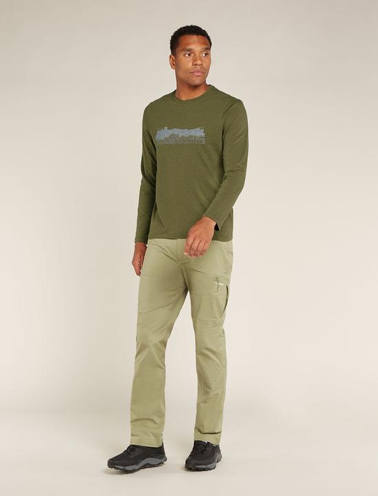 Immagine prodotto Icebreaker Uomo Merino Blend Central Classic LS Tee Haute Route (XL)