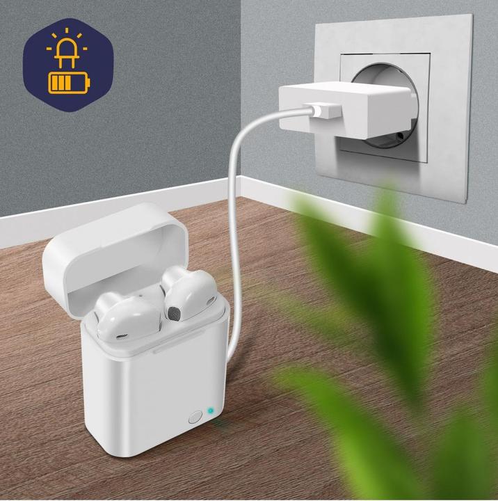 Actual product image Akashi Ecouteurs True Wireless Blancs (30 h, Wireless)