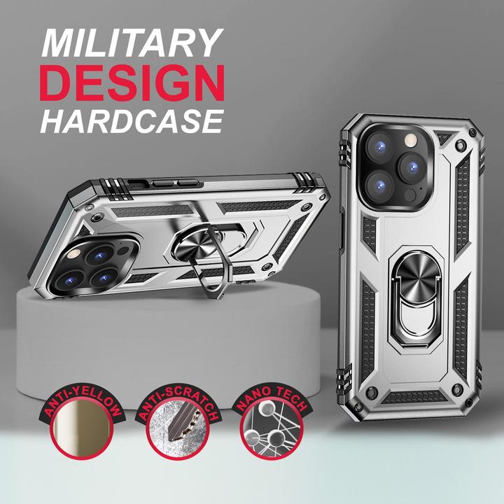 Immagine prodotto Nalia Coperchio ad anello antiurto in stile militare (Apple iPhone 14 Pro)