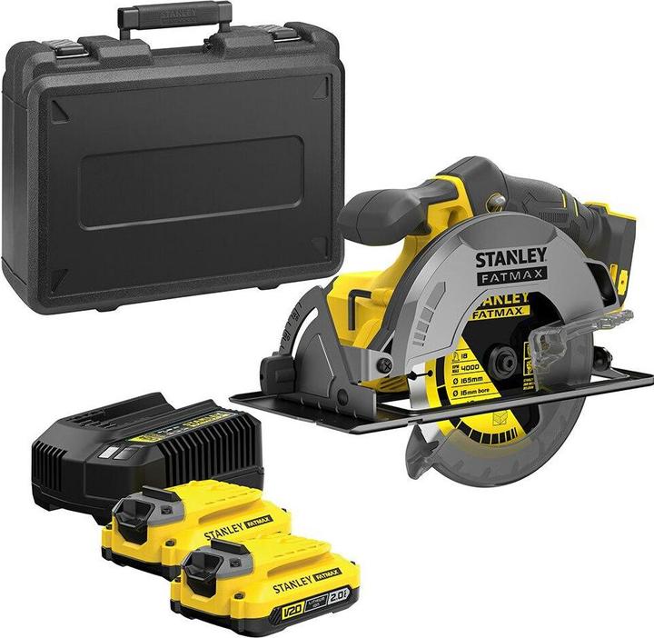 Stanley FatMax V20 cordless circular saw SFMCS550M2K (18V, 4.0Ah, brushless, tool-less cutting depth)