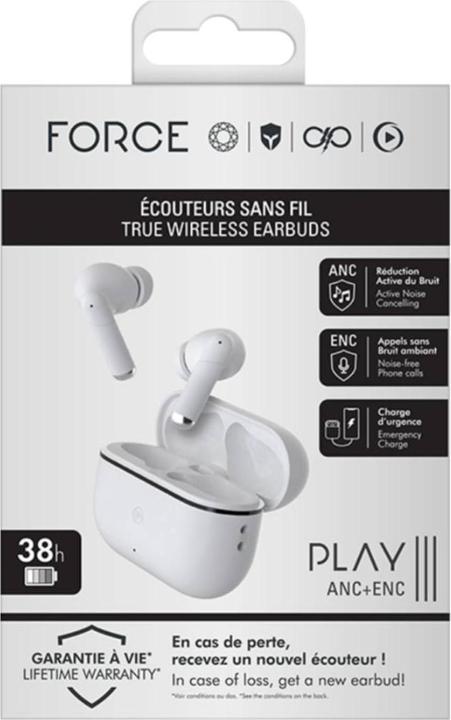 Produktbild Force Play TWS Bluetooth 5.3 In-Ear Kopfhörer (ANC, 38 h, Kabellos)