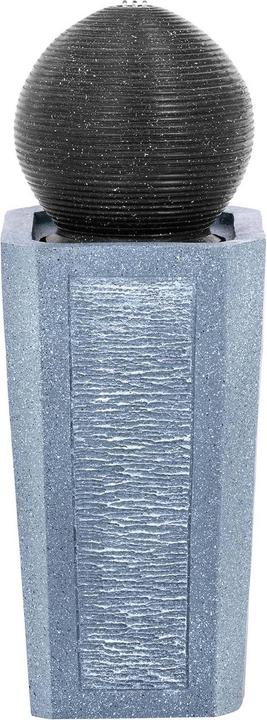 Immagine prodotto Hillvert Solar Gartenbrunnen Solarbrunnen Zierbrunnen Wasserspiel Kugel auf Säule LED