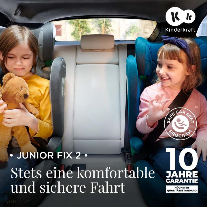 Actual product image KinderKraft Junior Fix 2 I-Size Cherry Pearl (Child seat, ECE R129/i-Size Standard)
