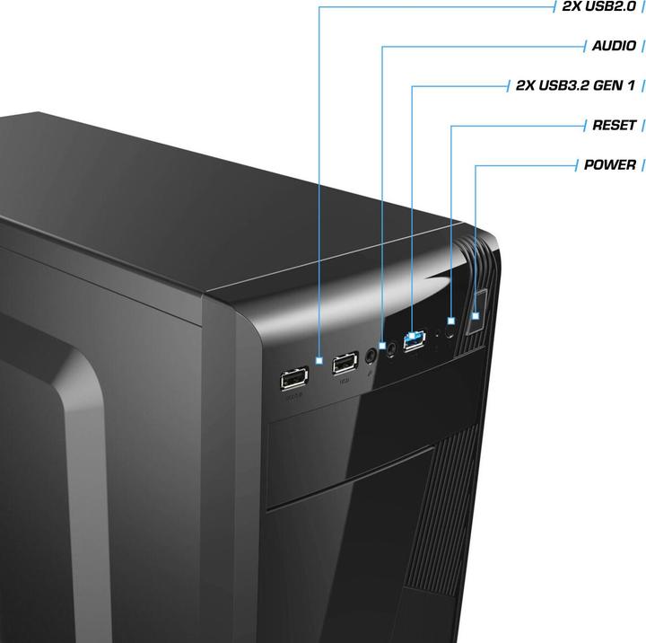 Actual product image Kiebel Business Professional PC 12 Intel Core i7-12700, 16GB RAM, Intel UHD Graphics 730, 1TB SSD, DVD (Intel Core i7-12700K, 32 GB, 1000 GB, UHD Graphics 730)