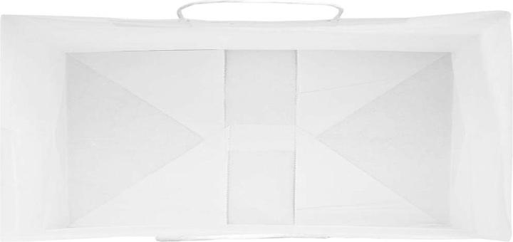 Immagine prodotto VidaXL Sacchetti di carta kraft 50 pezzi con manico bianco 26x12x35 cm (Borsa da regalo, 50 x)