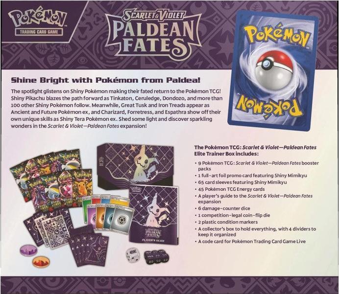 Immagine prodotto Pokémon Destini di Paldean (Tedesco, Elite / Top Trainer Box)