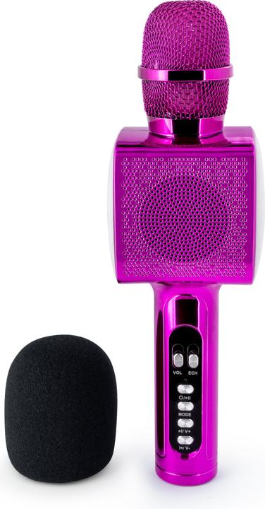 Immagine prodotto Bigben PARTY BTMIC - Microfono + altoparlante senza fili con effetti luminosi - rosa