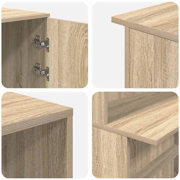 Image du produit VidaXL Comptoir d'accueil Chêne Sonoma 180x50x103,5 cm Bois composite Comptoir d'accueil