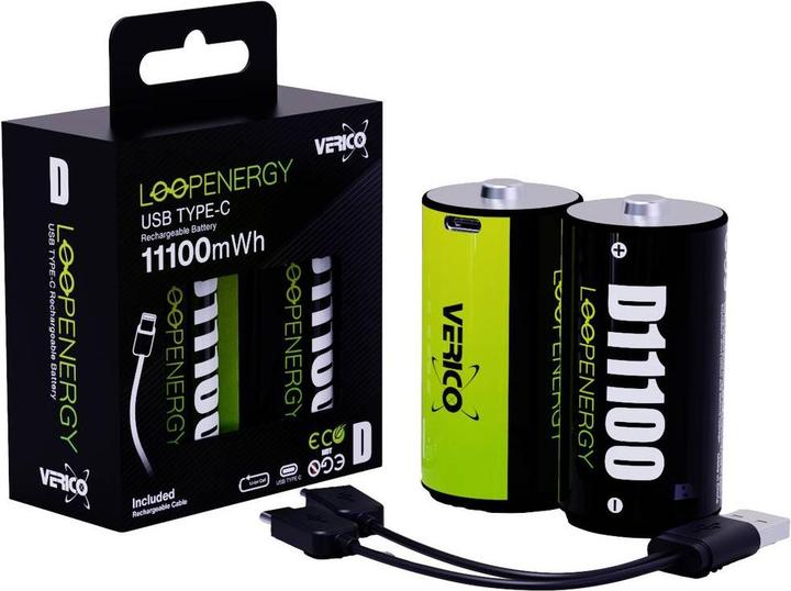 Actual product image Verico LoopEnergy (2 pcs., D, 7400 mAh)