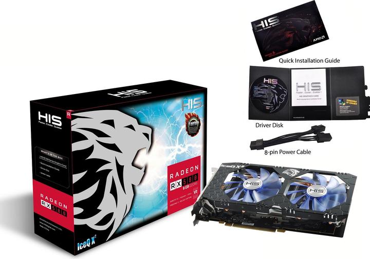 Actual product image HIS RX 580 IceQ X2 OC (8 GB)