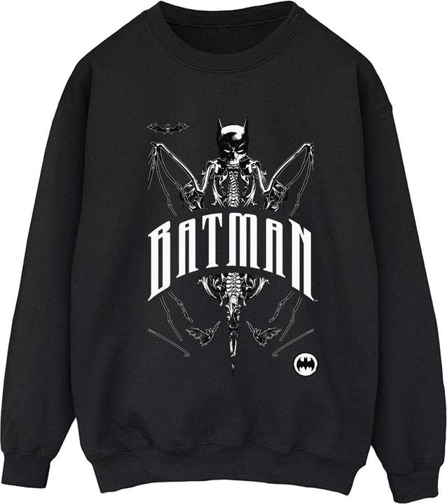 Actual product image Batman Womens/Ladies Bat Skeleton Sweatshirt (4XL)