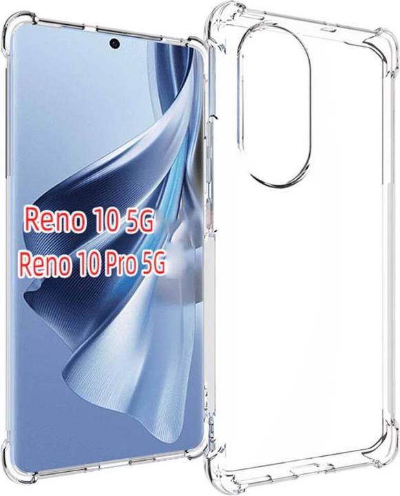 Actual product image Cover-Discount Oppo Reno10 / 10 Pro - Drop Protection Silicone Case transparent (OPPO Reno 10, Oppo Reno 10 Pro)