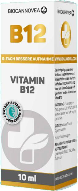 Immagine prodotto Biocannovea Vitamina B12 (1 Pezzo/i, Goccia, 52 g)