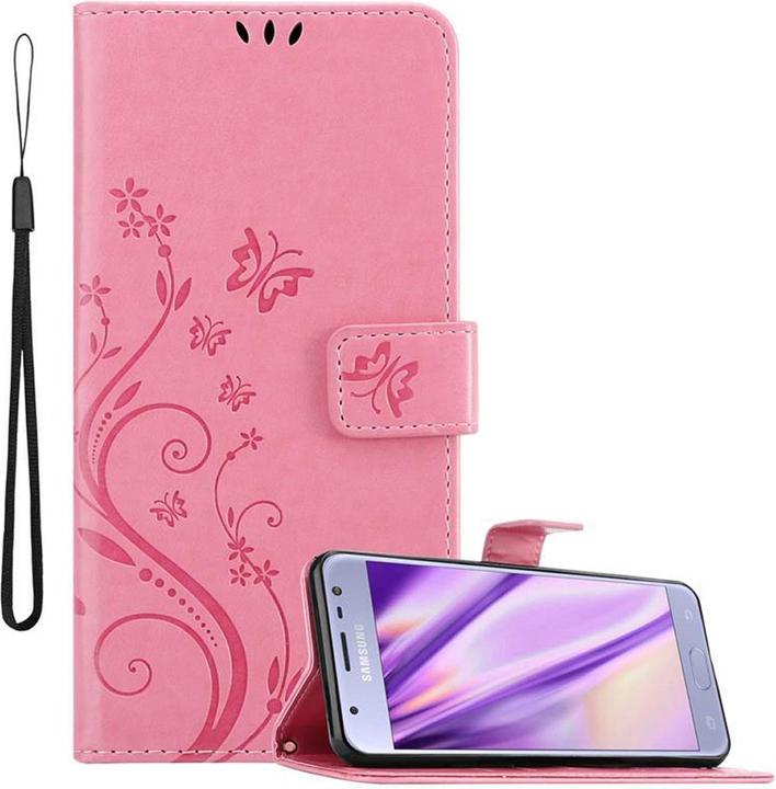 Actual product image Cadorabo Flower Book Cover (Samsung Galaxy J3 2017 (US version))