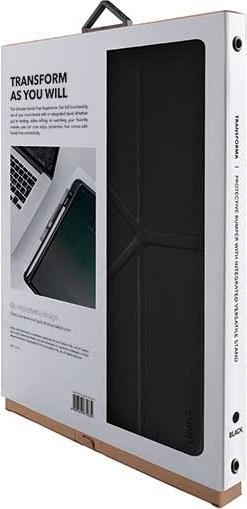 Actual product image Uniq Tablet case etui Transforma Rigor iPad 10.2" (2019) black/ebony black (iPad Pro 10.5)