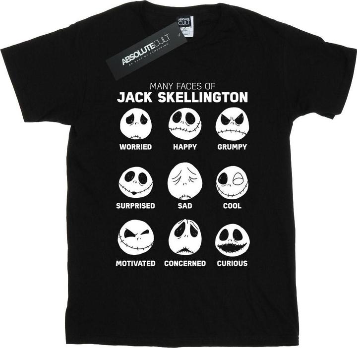 Disney Nightmare Before Christmas The Many Faces Of Jack TShirt Jungen