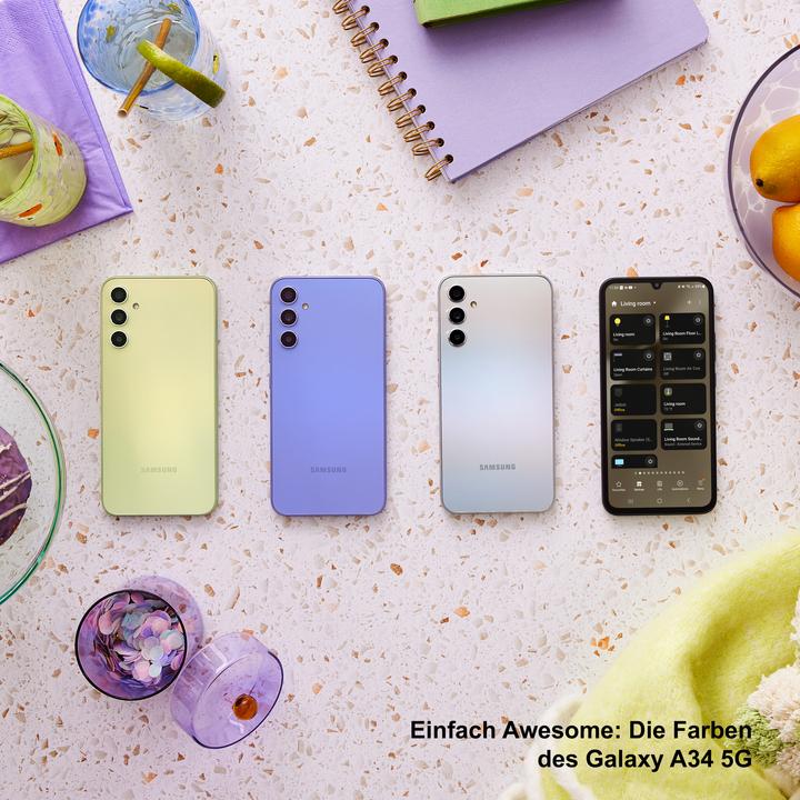 Produktbild Samsung Galaxy A34 5G (128 GB, Awesome Violet, 6.60", Dual SIM, 48 Mpx, 5G)