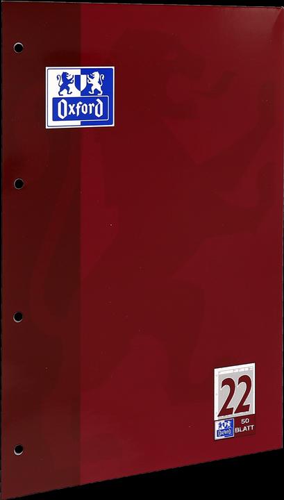 Produktbild Oxford Arbeitsblätterblock, A4, Lineatur 22 (A4, Liniert, Harter Einband)