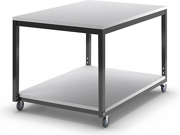 Actual product image eurokraft basic Table trolley with 2 shelves, for WT worktable system, width x depth 1000 x 700 (100 kg)