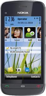 Actual product image Nokia C5-03 - Graphite Black (40 GB, 3.20", 5 Mpx, 3G)