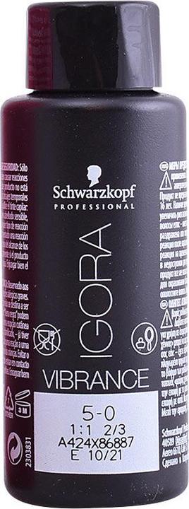 Actual product image Schwarzkopf IGORA VIBRANCE 5-0 60 ml (5-0 Light Brown)