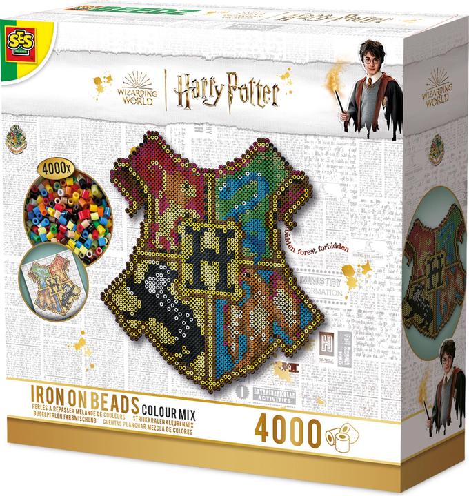 Actual product image Ses Hogwarts coat of arms iron-on beads wall decoration