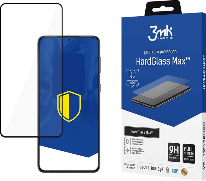 Actual product image 3MK Hardglass Max screen protector (1 Piece, Samsung Galaxy S22+)