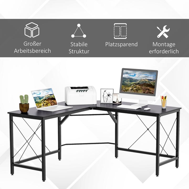 Actual product image Homcom Angled desk (150 x 150 x 76 cm)