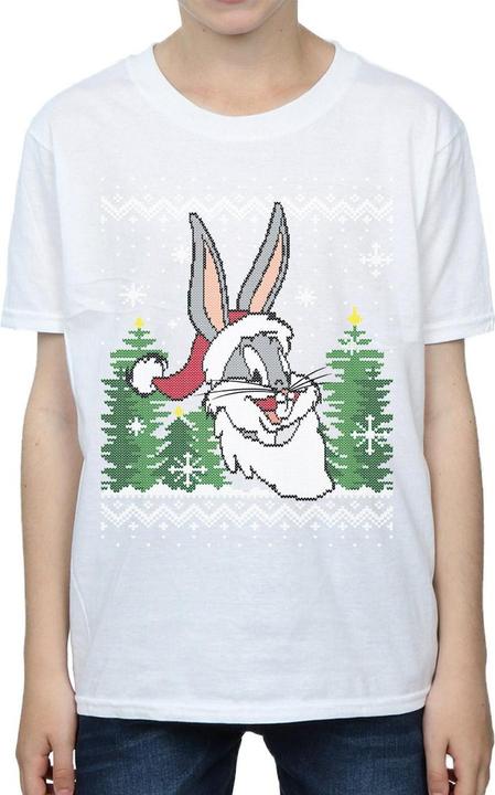 Actual product image Looney Tunes Boys Bugs Bunny Christmas Fair Isle T-Shirt (152, 158)