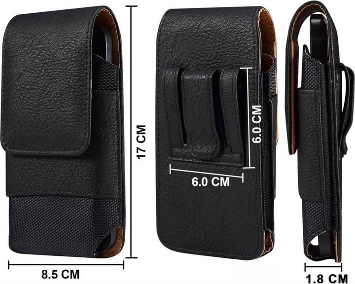 Productafbeelding Cover-Discount Nylon - Leren Riemtas met Kaartvak zwart / L