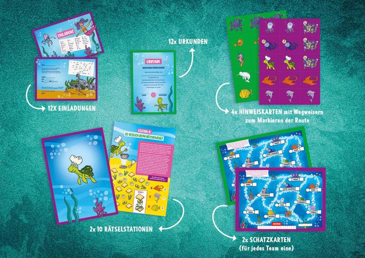 Produktbild Set: Abenteuer Schnitzeljagd – Das Geheimnis der Meerjungfrauen (Deutsch, Linnéa Bergsträsser, 2023)