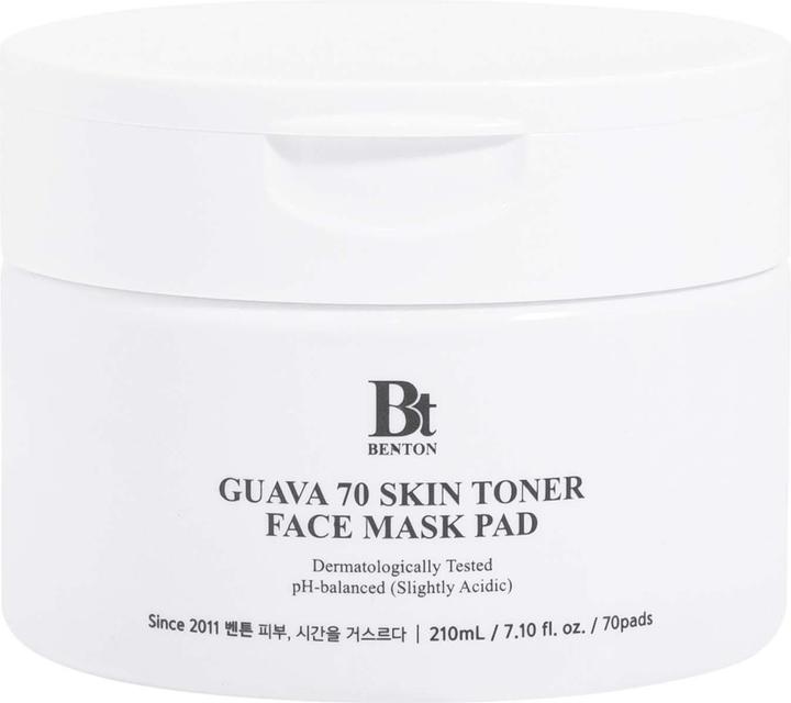 Benton Guava 70 Skin Toner Face Mask Pad - Hautberuhigende und feuchtigkeitsspendende Wirkung für alle