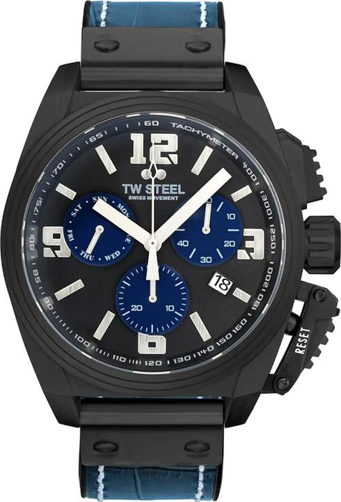 TW-Steel TW1117 Canteen Herren Chronograph 46mm 10ATM (Chronograph, 46 mm)