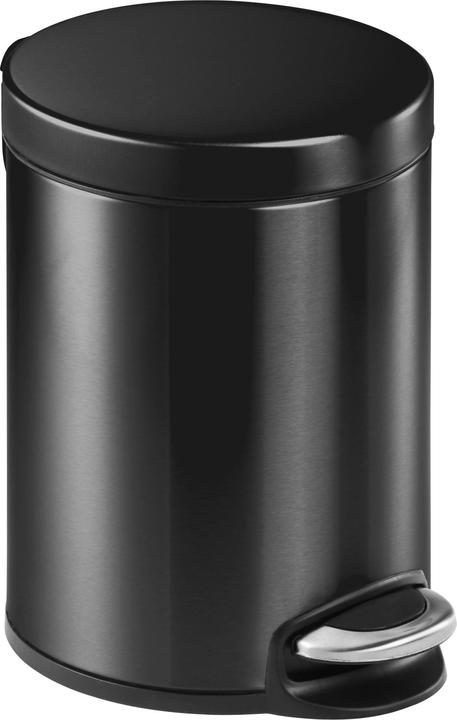 Actual product image Durable Pedal bin metal round, soft close (5 l)
