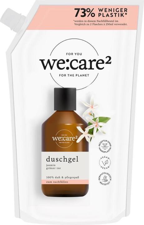 Image du produit we:care2 Nachfüllbeutel Duschgel, Jasmin-Grüner Tee (500 ml)