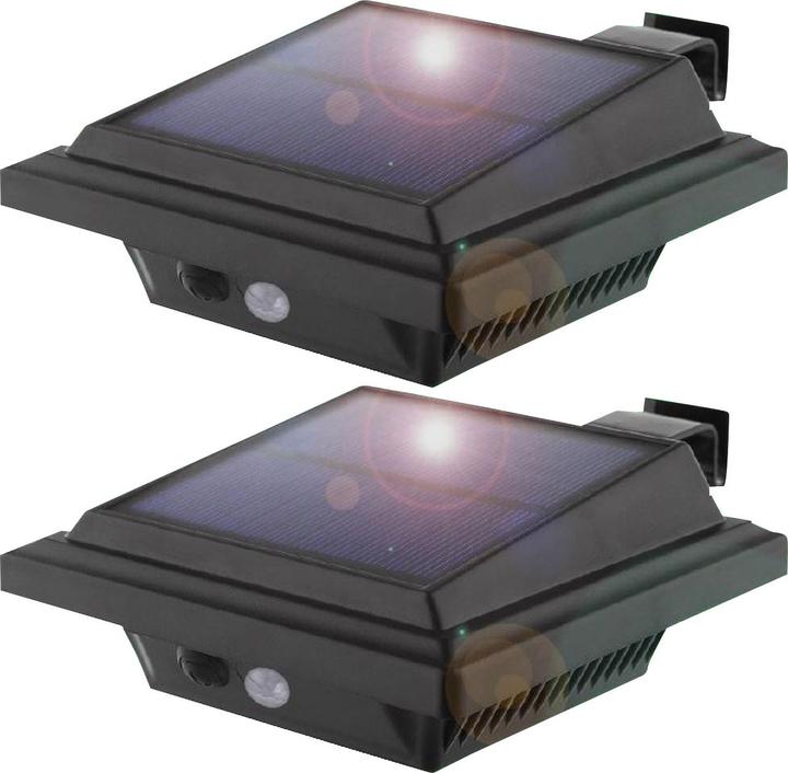 Produktbild ProPlus Wandleuchte mit PIR-Bewegungsmelder, 158 lm, IP65, 2er Set (158 lm, IP65)