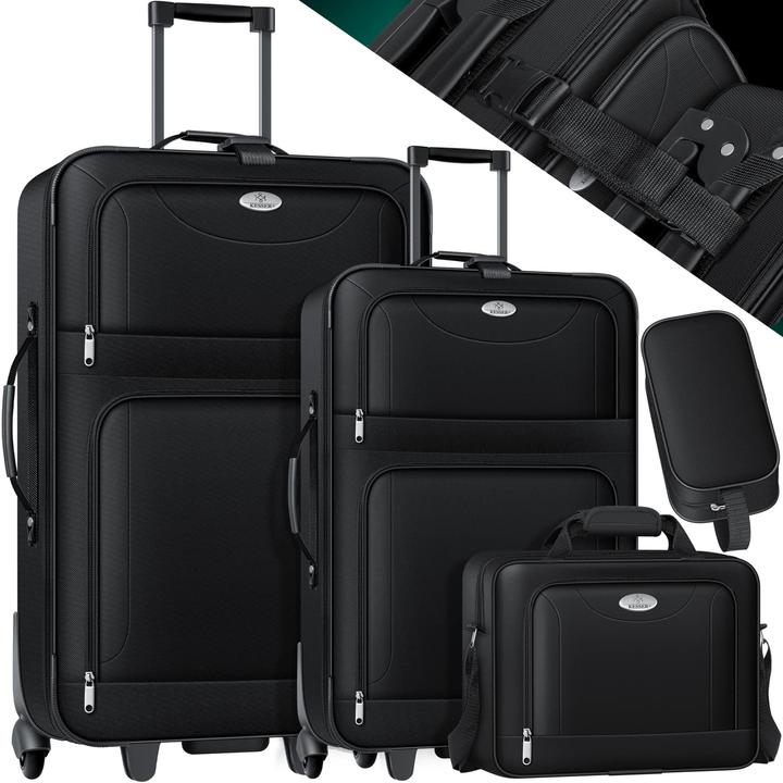 Immagine prodotto Kesser Set di valigie (60 l, Bagaglio a mano (fino a 50 litri), M (50 - 90l), L (90 - 115l))