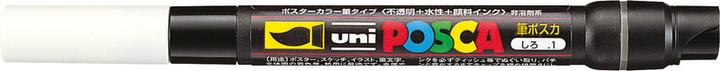 Actual product image Posca Brush tip marker (White, 10 mm, 1 x)