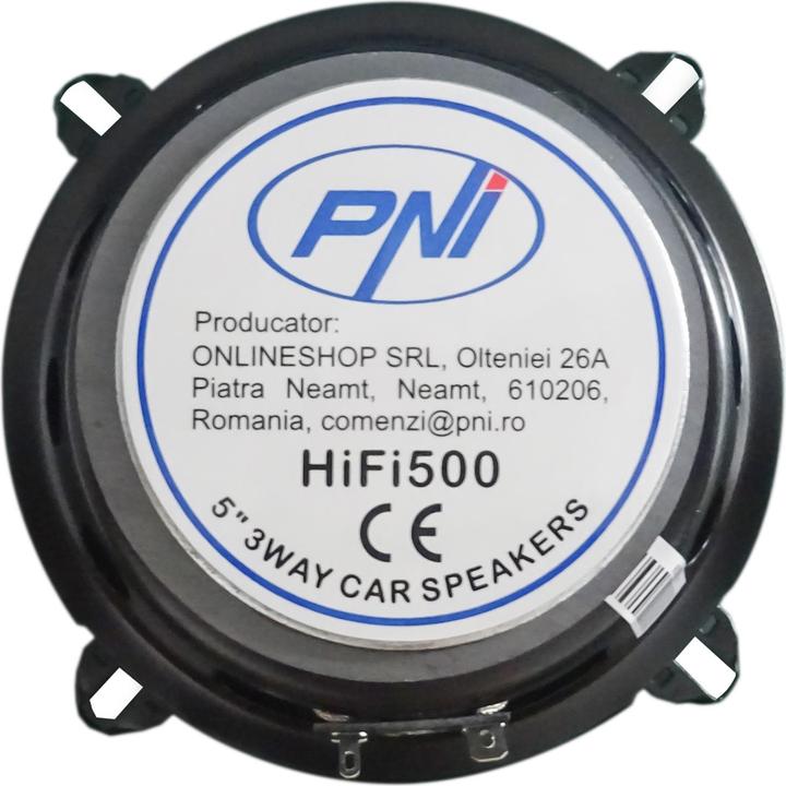 Actual product image PNI Coaxial car speakers HiFi500, 100W, 12.7 cm, 3-way, set of 2 (12.70 cm)
