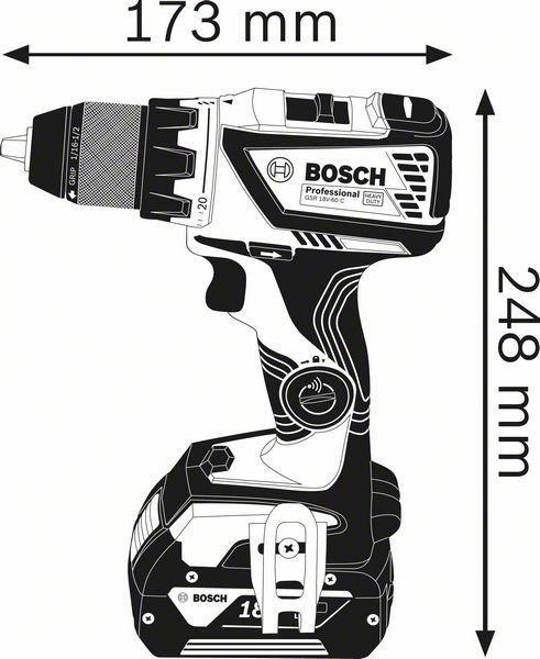 Produktbild Bosch Professional GSR 18V-60 C (Akkubetrieb)