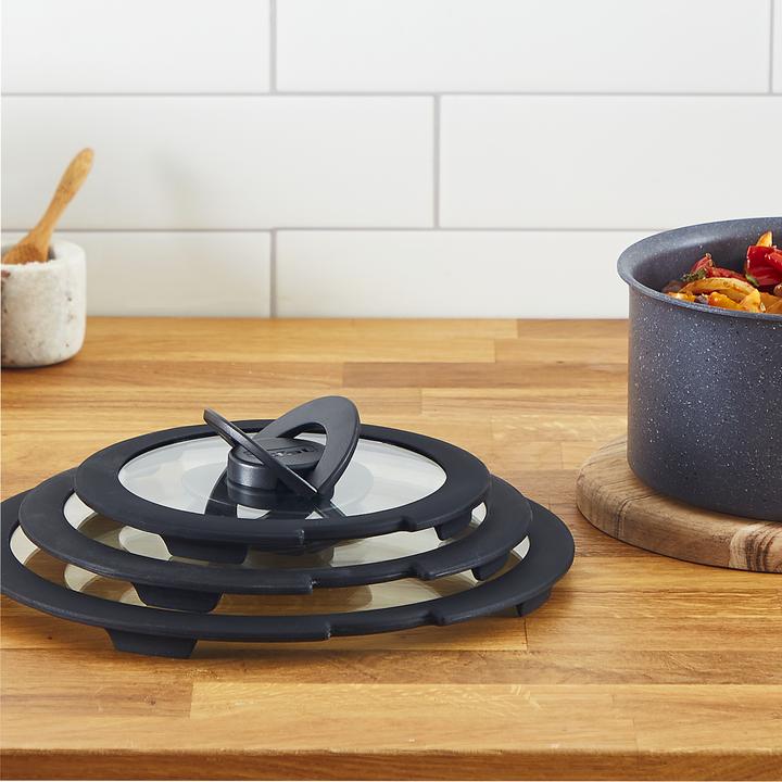 Productafbeelding Tefal Ingenio G6 glazen dekselset 16/18/20cm (20 cm, Plastic, Glas)