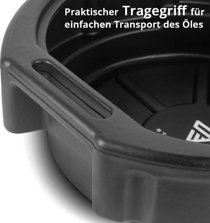 Immagine prodotto Stahlwerk Ölauffangwanne 2er Set mit Abfüllstutzen 10 l flache, Auffangwanne
