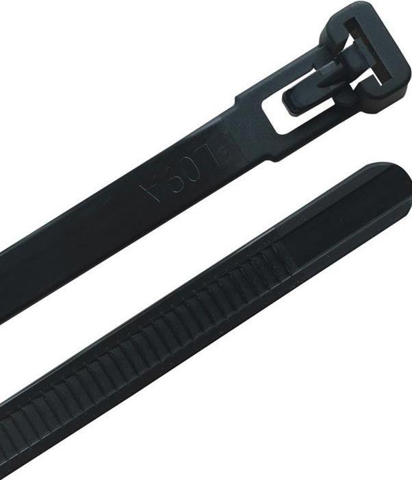 Immagine prodotto HP Autozubehör Fascetta lunghezza 100 mm larghezza 3,6 mm poliammide 6,6 nero (Fascette in plastica, 100 mm, 100 pz.)