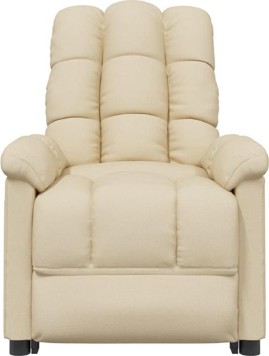 Produktbild VidaXL Massagesessel Fernsehsessel Relaxsessel Sessel Liegesessel Creme Stoff