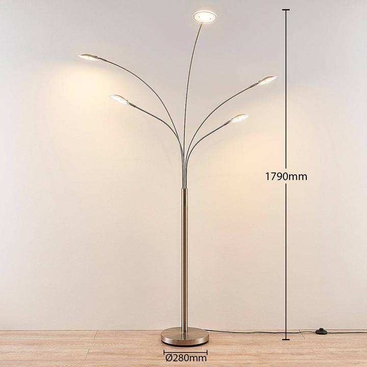 Produktbild Lindby 5-flammige LED-Stehleuchte Anea (1125 lm)