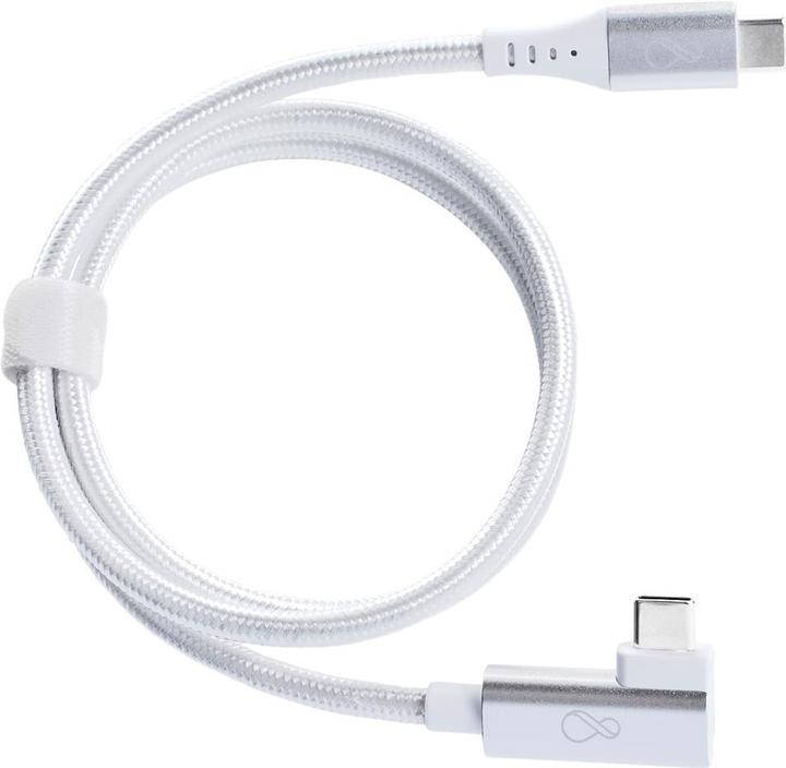 Produktbild Bachmann Ochno USB-C Kabel gewinkelt 0,7m silber (0.70 m, USB 3.2 Gen 2)