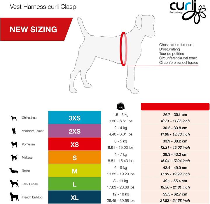 Immagine prodotto Curli Gilet da imbracatura Air-Mesh S, Nero (S, Cane, Generale)